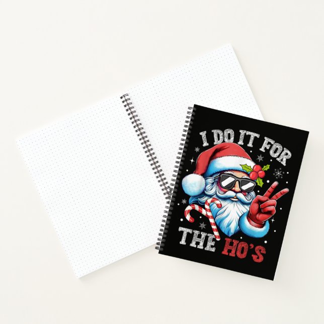 Carnet Je le fais pour les Ho's Funny Christmas Santa (Intérieur)