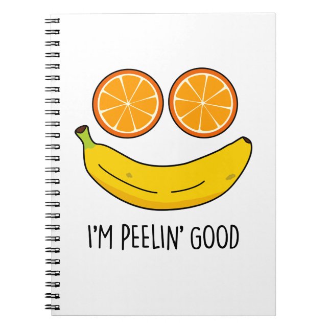 Carnet Je me sens bien Pun de fruit drôle  (Devant)
