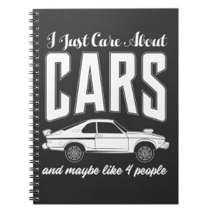 Carnet Je m'inquiète juste du cadeau de voitures pour de