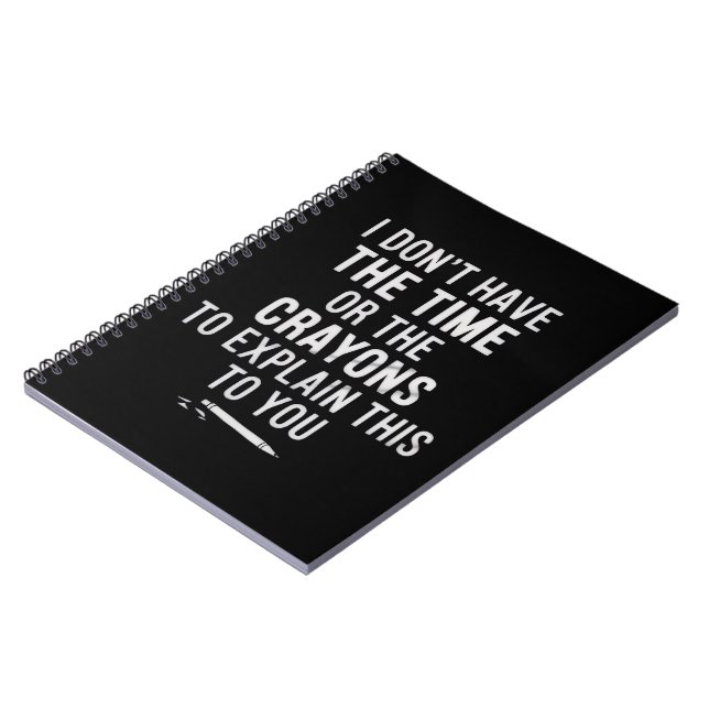 Carnet Je n'ai pas le temps ni les crayons pour expliquer (Côté gauche)