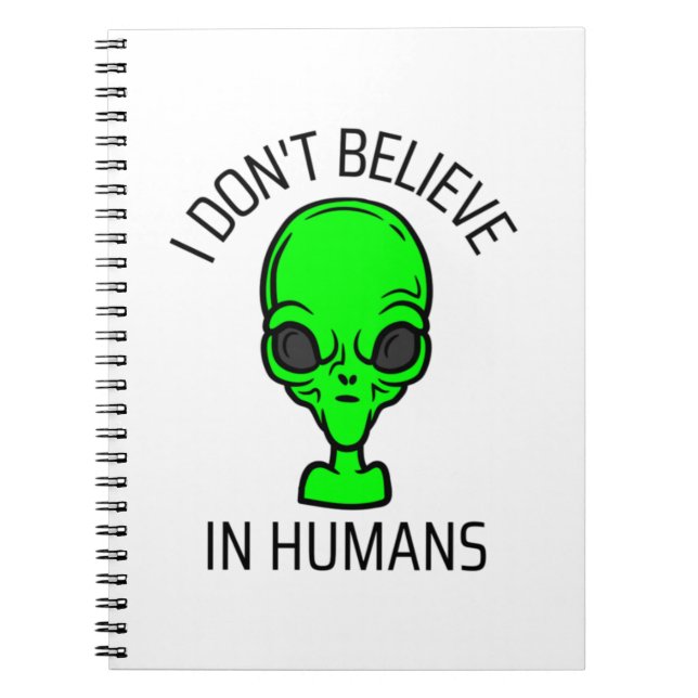 Carnet Je ne crois pas aux humains (Devant)