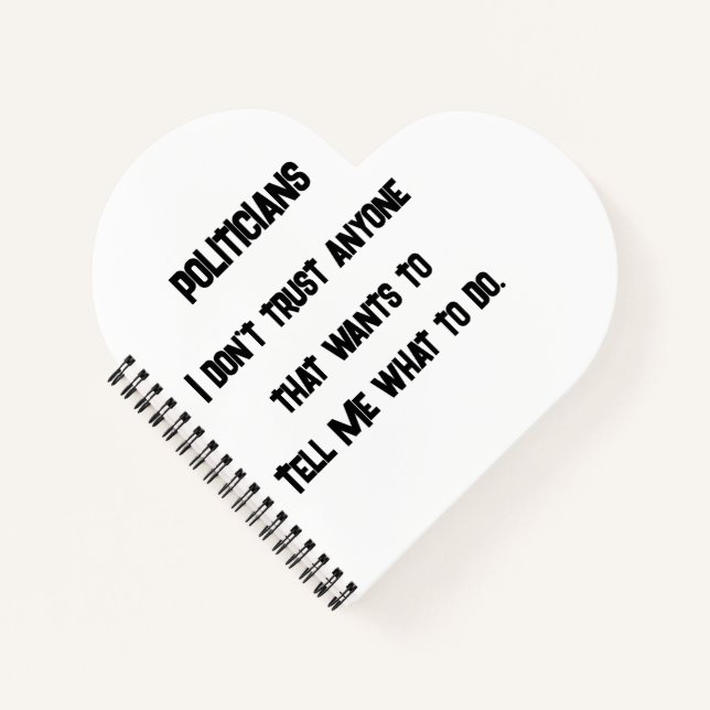 Carnet Je ne fais pas confiance (Devant)