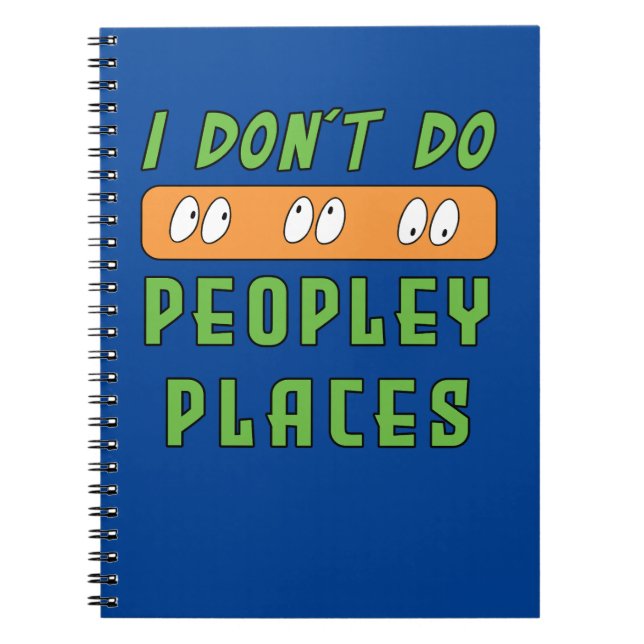 Carnet Je ne fais pas Peopley Places (Devant)
