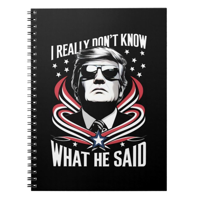 Carnet Je ne sais vraiment pas ce qu'il a dit de drôle Tr (Devant)