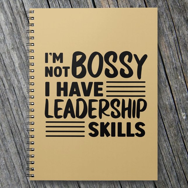 Carnet Je ne suis pas Bossy Funny Quote Office (Créateur téléchargé)