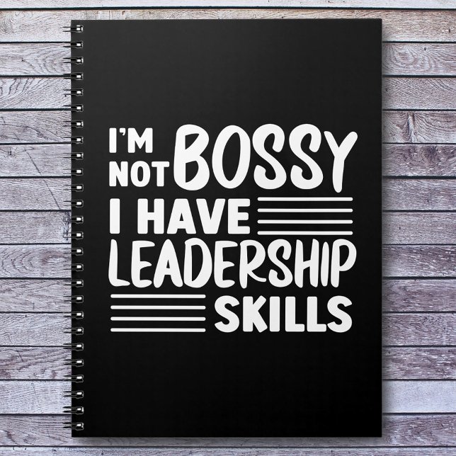 Carnet Je ne suis pas Bossy Funny Quote Office (Créateur téléchargé)