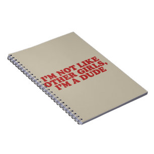 Carnet Je ne suis pas comme les autres filles, je suis un