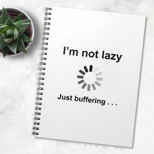 Carnet Je ne suis pas lazy - juste tamponner