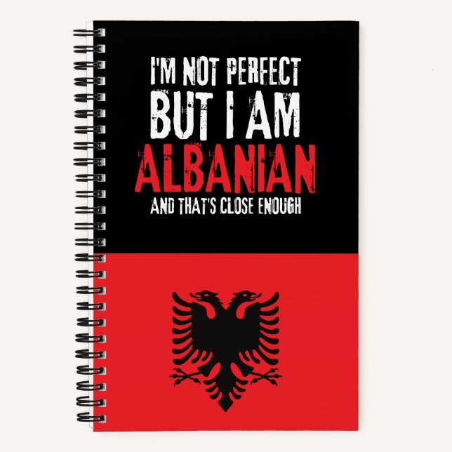 Carnet Je ne suis pas parfait, mais je suis albanais d'Al (Recto)