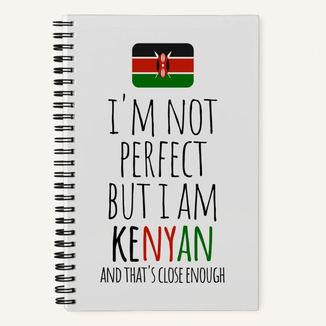 Carnet Je ne suis pas parfait mais je suis Kenyan du Keny (Recto)
