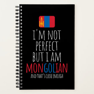 Carnet Je ne suis pas parfait, mais je suis mongole de Mo