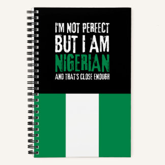 Carnet Je ne suis pas parfait, mais je suis Nigérian du N