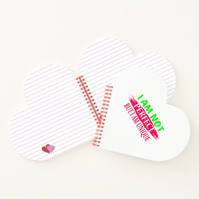 Carnet Je ne suis pas parfait Mais je suis unique (Intérieur)