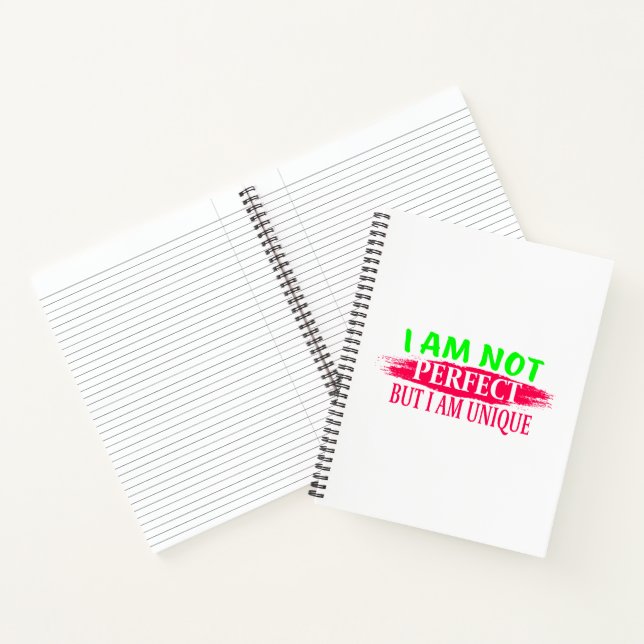 Carnet Je ne suis pas parfait Mais je suis unique (Intérieur)