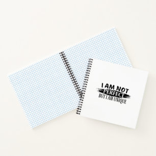 Carnet Je ne suis pas parfait, mais je suis unique