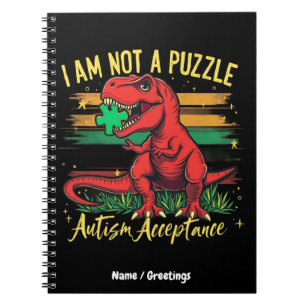 Carnet Je ne suis pas un puzzle embrassant l'acceptation