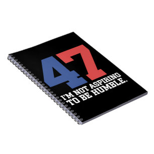 Carnet Je ne vise pas à être humble Kamala Harris 47 