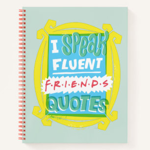 Carnet Je parle couramment les citations FRIENDS™ - Peeph
