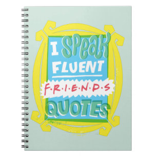 Carnet Je parle couramment les citations FRIENDS™ - Peeph