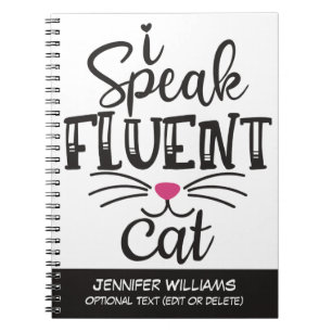 Carnet Je parle couramment l'humour du chat