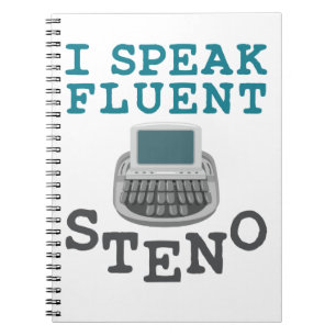 Carnet Je parle Fluent Steno Court Reporter Stenographer