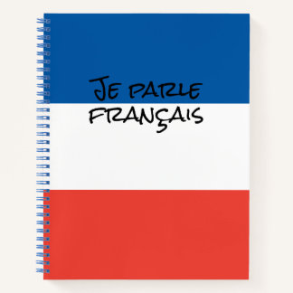 Carnet Je parle français avec la France Drapeau Couleurs