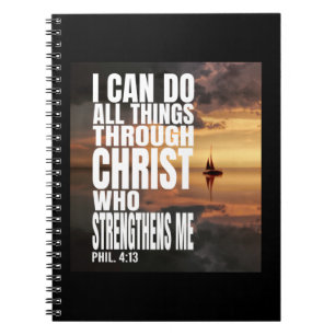CARNET JE PEUX FAIRE TOUTES CHOSES PAR LE CHRIST QUI ME F