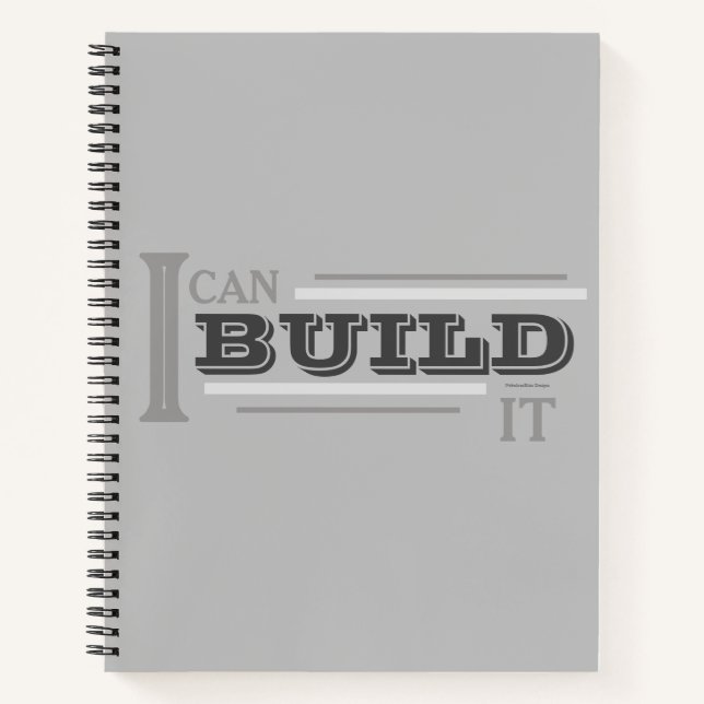 Carnet Je peux le construire (Gray) Planificateur/ (Devant)