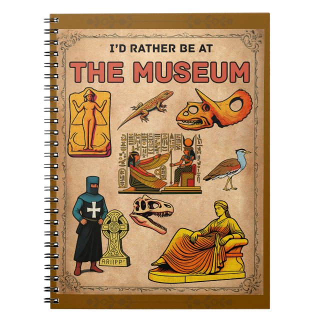 Carnet Je préférerais être au musée (Devant)
