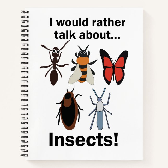 Carnet Je préférerais parler des entomologistes des insec (Devant)