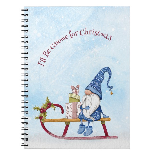 Carnet Je serai Gnome pour Noël Punny Holiday (Devant)