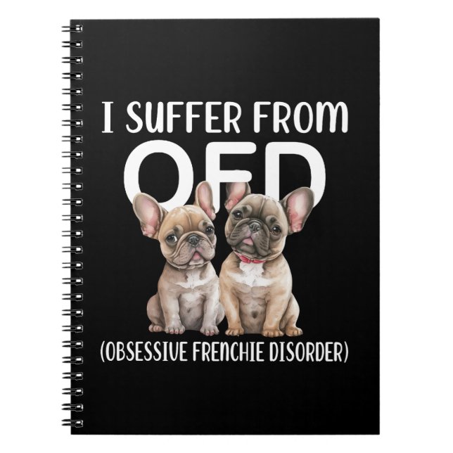 Carnet Je Souffre Des Chiens De Troubles Français Obsessi (Devant)