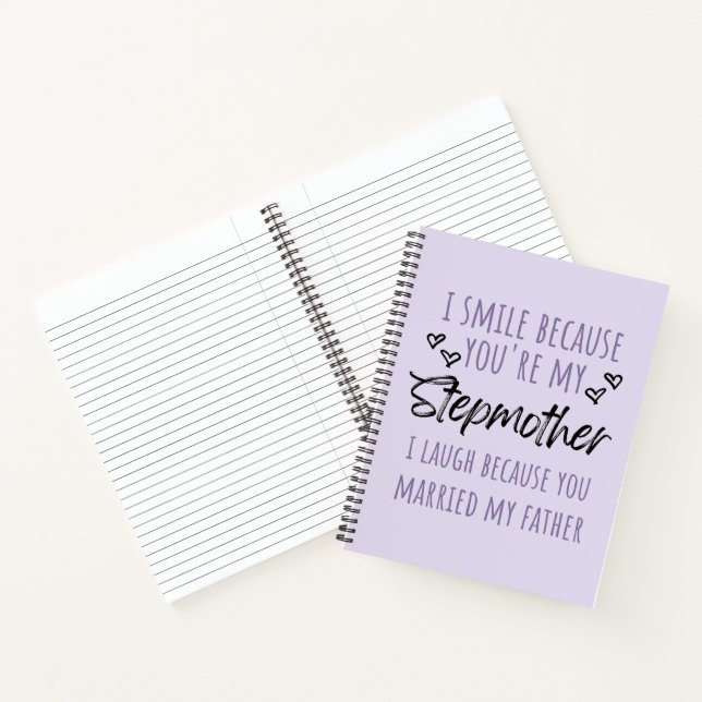 Carnet Je souris parce que tu es ma Stepmère (Intérieur)