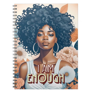 Carnet Je suis assez l'affirmation de la femme noire