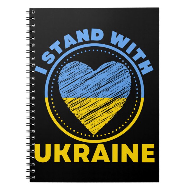 CARNET JE SUIS AVEC L'UKRAINE - SOUTIEN (Devant)