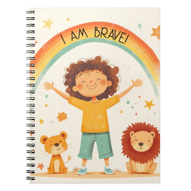 Carnet Je suis courageux - Affirmation pour enfants (Devant)
