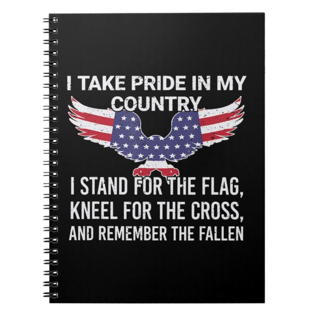 Carnet Je suis fier de mon pays Vétérinaire Patriot Ameri (Devant)