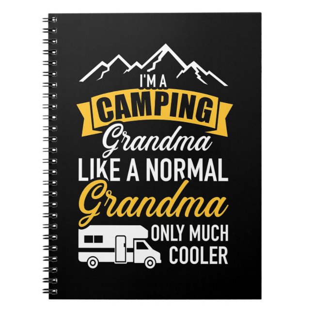 Carnet Je Suis Grand-Mère De Camping (Devant)