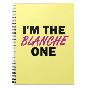 Carnet Je suis la Blanche One