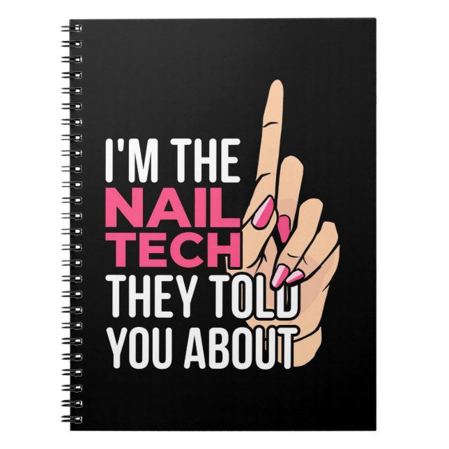 Carnet Je Suis La Technicienne Des Ongles (Devant)