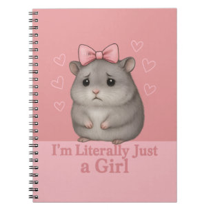 Carnet Je suis littéralement juste une fille triste hamst