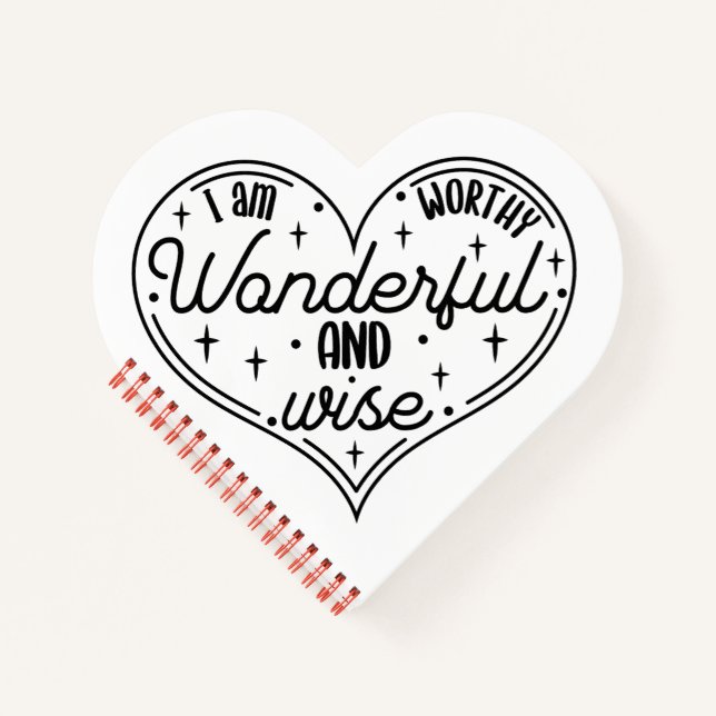 Carnet Je suis magnifique et sage (Devant)