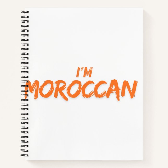 carnet "Je suis marocain" - Fière étudiante maroca (Devant)