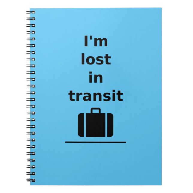 Carnet Je suis perdu dans la valise Voyage en Transit Lig (Devant)