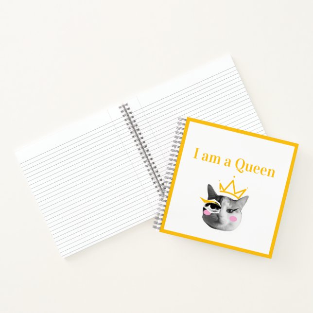 Carnet Je Suis Reine – Élégant drôle (Intérieur)