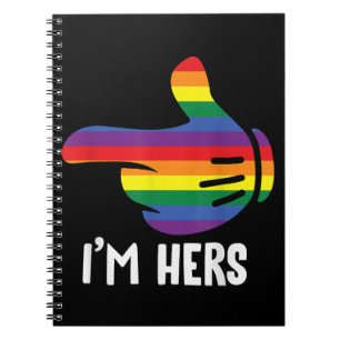 Carnet Je suis son couple lesbien arc-en-ciel drôle LGBT