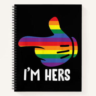 Carnet Je suis son couple lesbien arc-en-ciel drôle LGBT