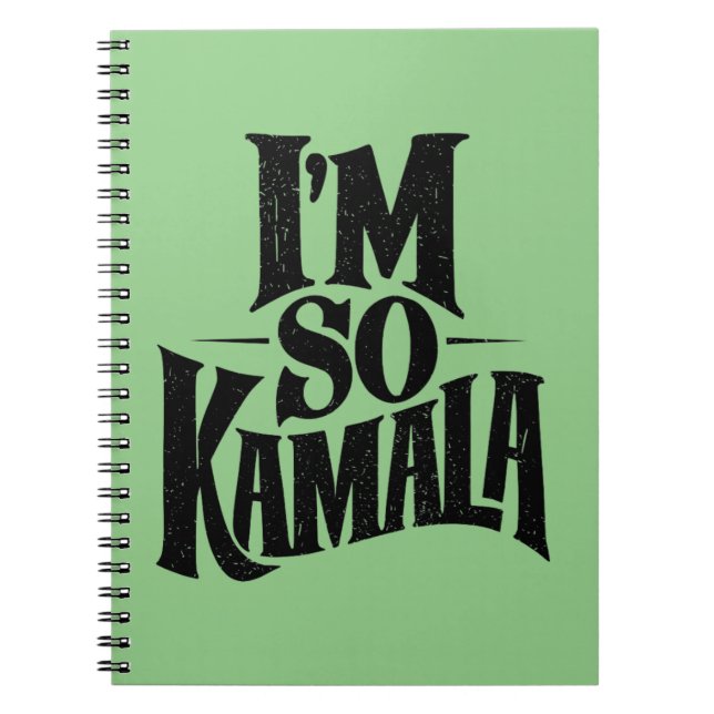 Carnet Je suis tellement Kamala Brat Green Meme  (Devant)