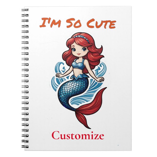 Carnet Je suis tellement mignonne Mermaid Thunder_Cove (Devant)
