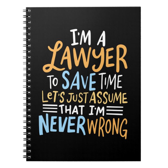Carnet Je Suis Un Avocat Pour Gagner Du Temps (Devant)